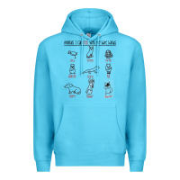 Ocean Blue animals i can kill with my bare hands Premium Hoodie - artisFamous