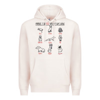 Pale Pink animals i can kill with my bare hands Premium Hoodie - artisFamous
