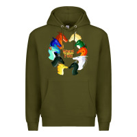 Army Green wings of fire Premium Hoodie - artisFamous