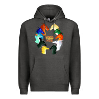 Charcoal Heather wings of fire Premium Hoodie - artisFamous