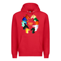 Red wings of fire Premium Hoodie - artisFamous