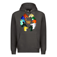 Smoke wings of fire Premium Hoodie - artisFamous