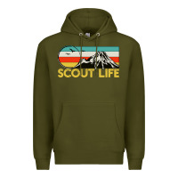 Army Green scout Premium Hoodie - artisFamous