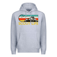 Heather Grey scout Premium Hoodie - artisFamous