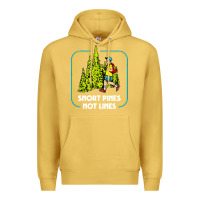 Antique Gold snort pines not lines funny boy going to school vintage Premium Hoodie - artisFamous
