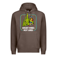Coffee snort pines not lines funny boy going to school vintage Premium Hoodie - artisFamous