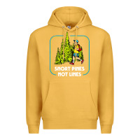 Mustard snort pines not lines funny boy going to school vintage Premium Hoodie - artisFamous