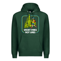 Sports Green snort pines not lines funny boy going to school vintage Premium Hoodie - artisFamous
