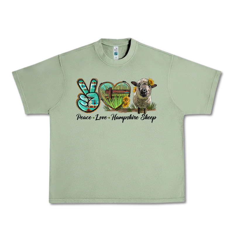 Peace Love Hampshire Sheep Urban Heavy Tee by LillyAllenDesigns | Teevron