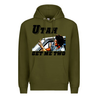 Army Green utah get me 2 Premium Hoodie - artisFamous