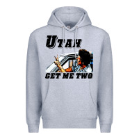 Heather Grey utah get me 2 Premium Hoodie - artisFamous