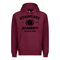 Burgundy starfleet academy Premium Hoodie - artisFamous