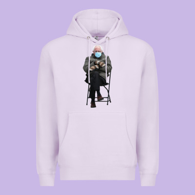 Bernie Sitting In The Cold With Mittens Meme Premium Hoodie Designed By Artisfamous