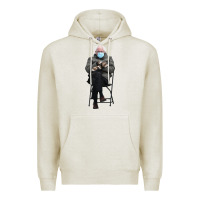 Oatmeal Heather bernie sitting in the cold with mittens meme Premium Hoodie - artisFamous