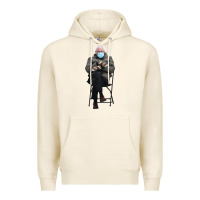Tofu bernie sitting in the cold with mittens meme Premium Hoodie - artisFamous