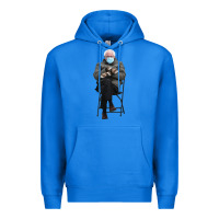 True Royal bernie sitting in the cold with mittens meme Premium Hoodie - artisFamous