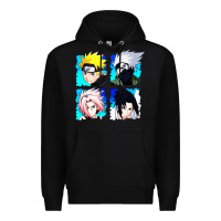 Black animation Premium Hoodie - artisFamous