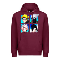 Burgundy animation Premium Hoodie - artisFamous