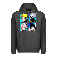 Charcoal Heather animation Premium Hoodie - artisFamous