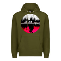 Army Green stranger kids bikes Premium Hoodie - artisFamous