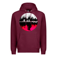 Burgundy stranger kids bikes Premium Hoodie - artisFamous