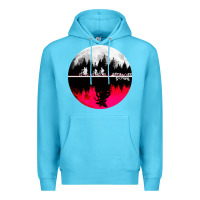 Ocean Blue stranger kids bikes Premium Hoodie - artisFamous
