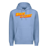 Colony Blue words on a shirt Premium Hoodie - artisFamous