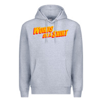 Heather Grey words on a shirt Premium Hoodie - artisFamous