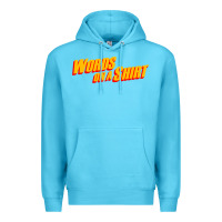 Ocean Blue words on a shirt Premium Hoodie - artisFamous