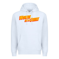 White words on a shirt Premium Hoodie - artisFamous