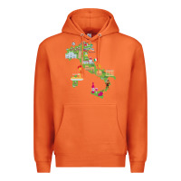 Carrot Italy map Premium Hoodie - artisFamous