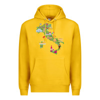 Lemon Italy map Premium Hoodie - artisFamous