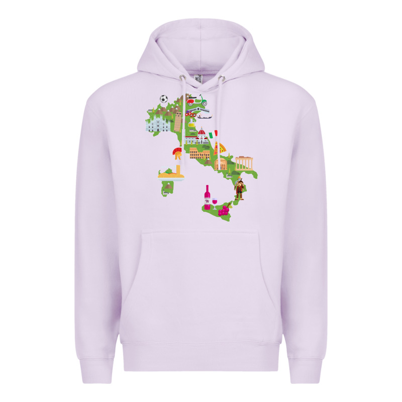 Italy Map Premium Hoodie by artisFamous | Teevron