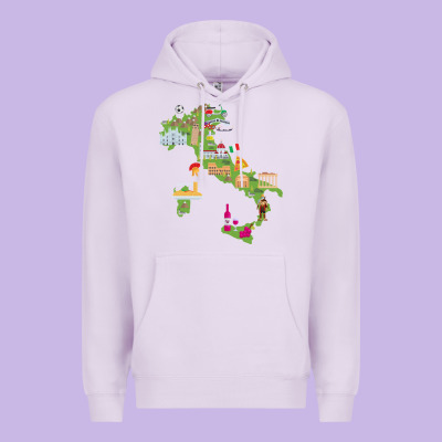 Italy Map Premium Hoodie Designed By Artisfamous