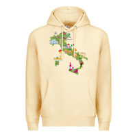 Pina Colada Italy map Premium Hoodie - artisFamous