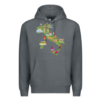 Rock Italy map Premium Hoodie - artisFamous