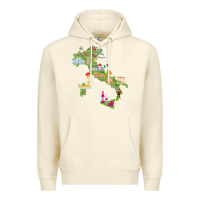 Sandshell Italy map Premium Hoodie - artisFamous
