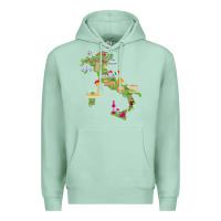 Seafoam Italy map Premium Hoodie - artisFamous