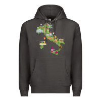 Smoke Italy map Premium Hoodie - artisFamous