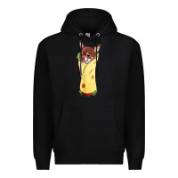 Black funny chihuahua dog burrito food tee Premium Hoodie - artisFamous