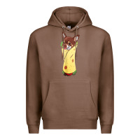 Chestnut funny chihuahua dog burrito food tee Premium Hoodie - artisFamous