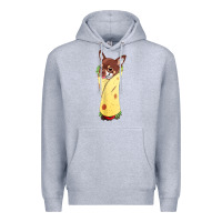 Heather Grey funny chihuahua dog burrito food tee Premium Hoodie - artisFamous