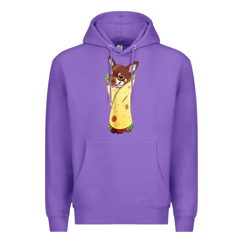 Funny Chihuahua Dog Burrito Food Tee Premium Hoodie by artisFamous | Teevron