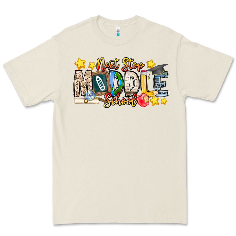 Next Stop Middle School Premium Tee by CowhideDigitalArt | Teevron