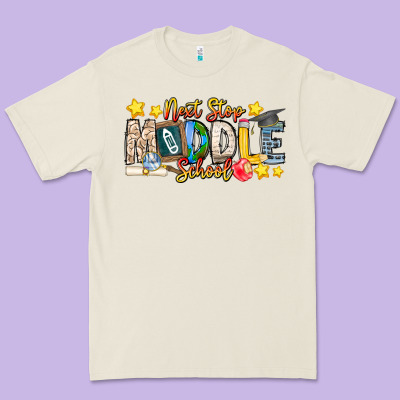 Next Stop Middle School Premium Tee Designed By Cowhidedigitalart