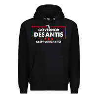 Black desantis governor keep florida free Premium Hoodie - artisFamous