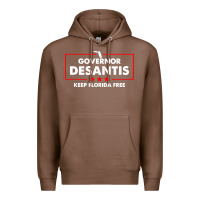 Chestnut desantis governor keep florida free Premium Hoodie - artisFamous