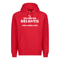 Red desantis governor keep florida free Premium Hoodie - artisFamous
