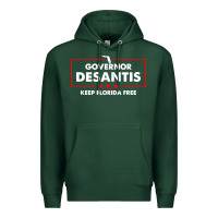 Sports Green desantis governor keep florida free Premium Hoodie - artisFamous