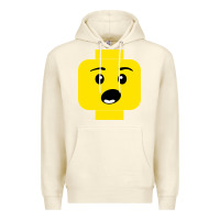 Sandshell surprised expression lego head Premium Hoodie - artisFamous